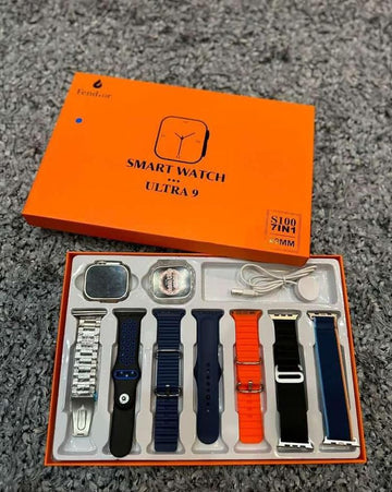 Smart WatchUltra 9 - 7 Straps